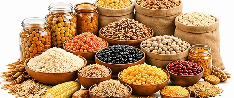 Naturally farm grown grains, pulses and cereals